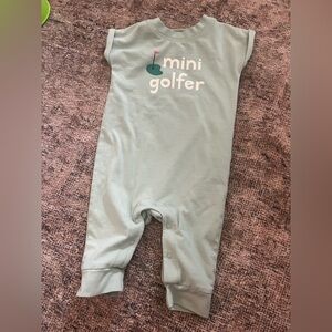 Cat & Jack Mini Golfer Baby Romper 0-3 Months